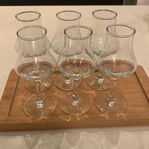 6 Pisco shot glasses